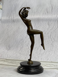 Nude Female Bronze Girl Lost Wax Sculpture