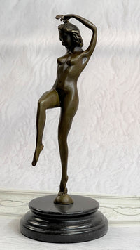 Nude Female Bronze Girl Lost Wax Sculpture