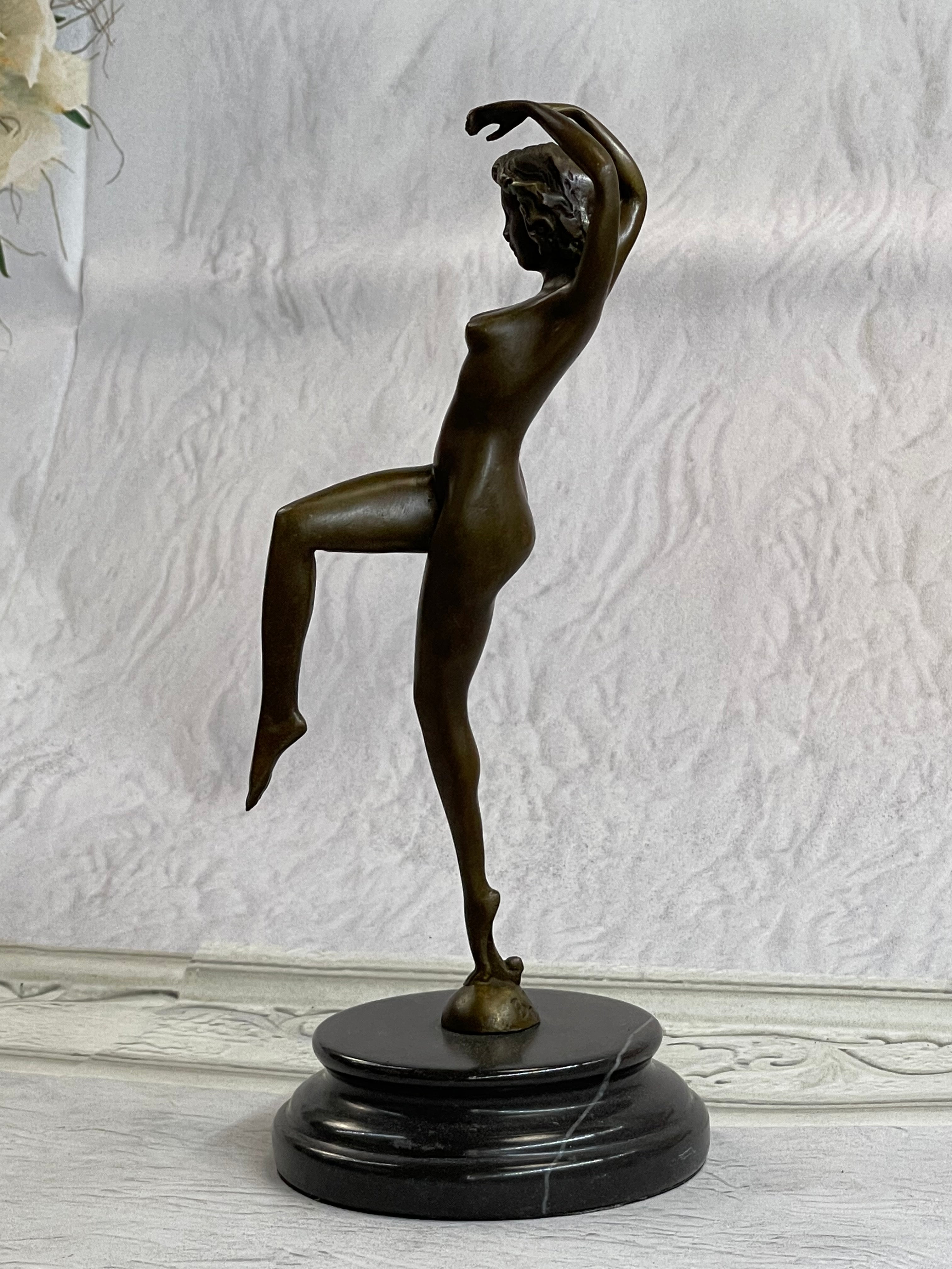 Nude Female Bronze Girl Lost Wax Sculpture
