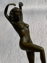 Nude Female Bronze Girl Lost Wax Sculpture