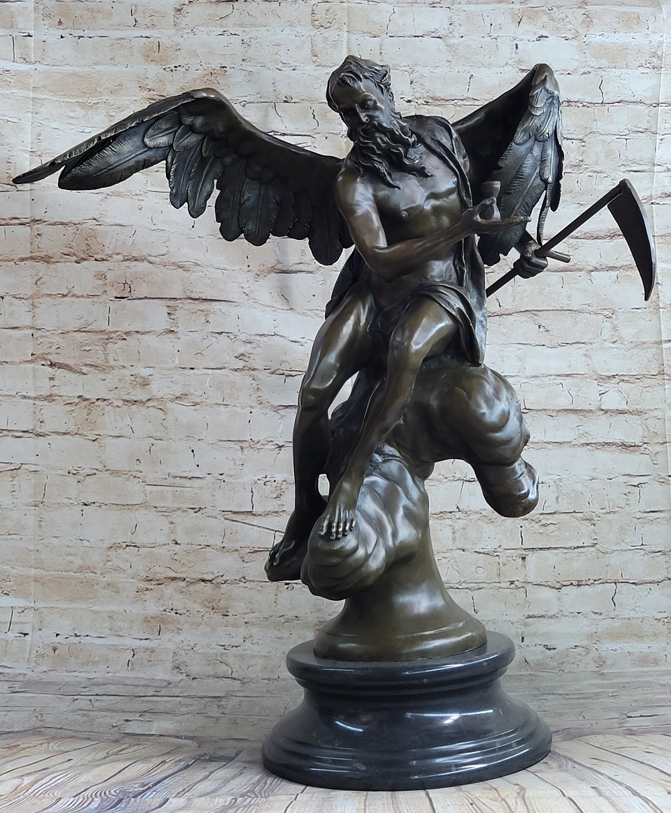 Chronos Grim Reaper Greek Mythology Death God Bronze by Moreau