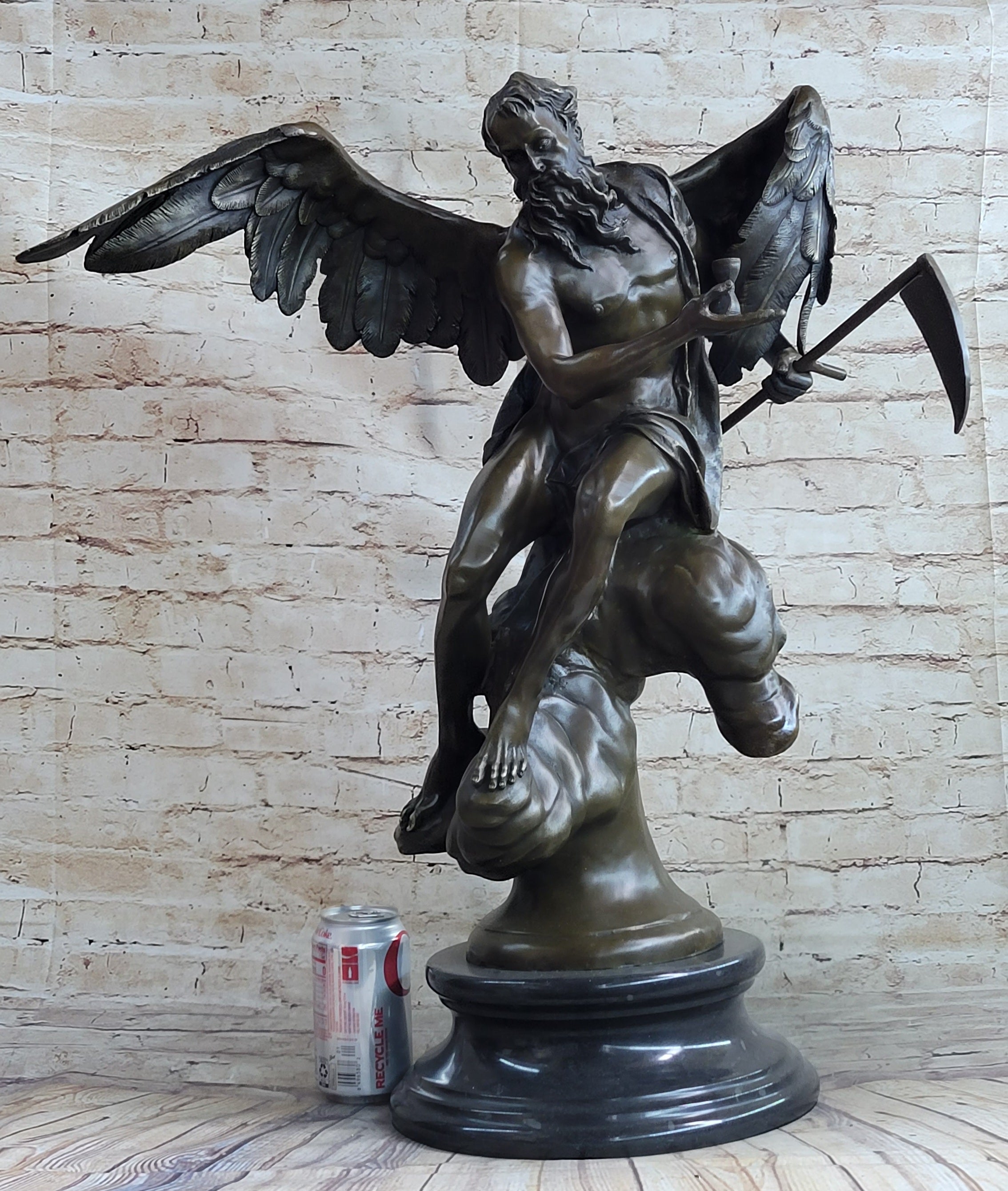 Chronos Grim Reaper Greek Mythology Death God Bronze by Moreau