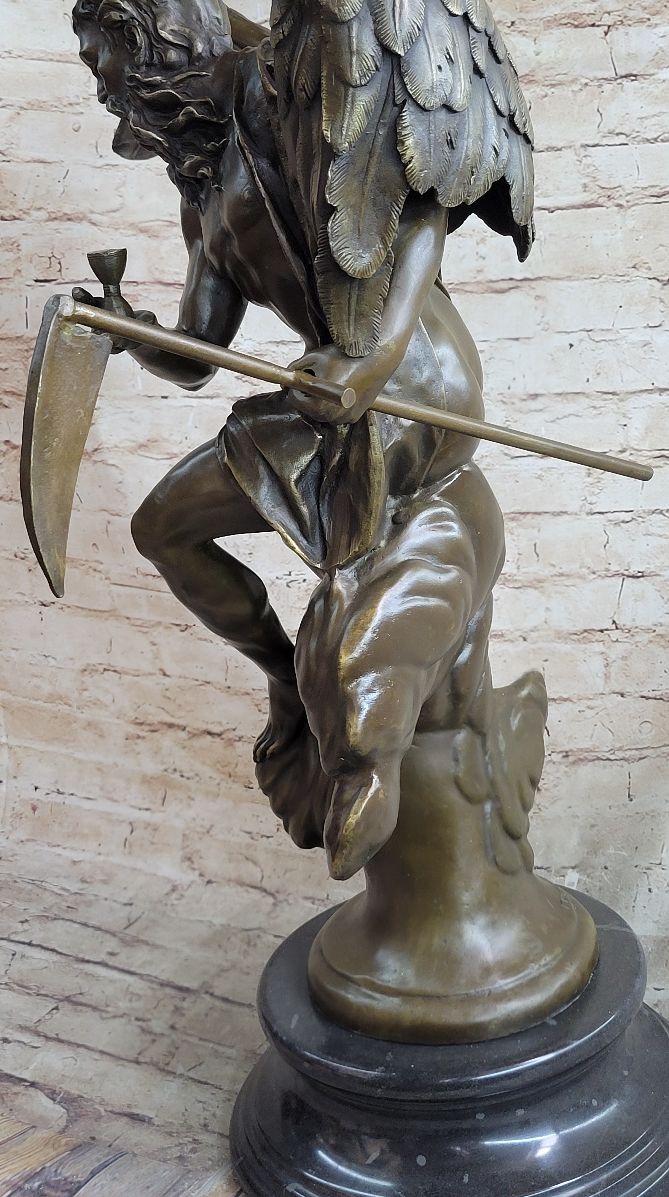 Chronos Grim Reaper Greek Mythology Death God Bronze by Moreau