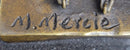 Joan of Arc Praying Heroine Bronze Marble Artwork