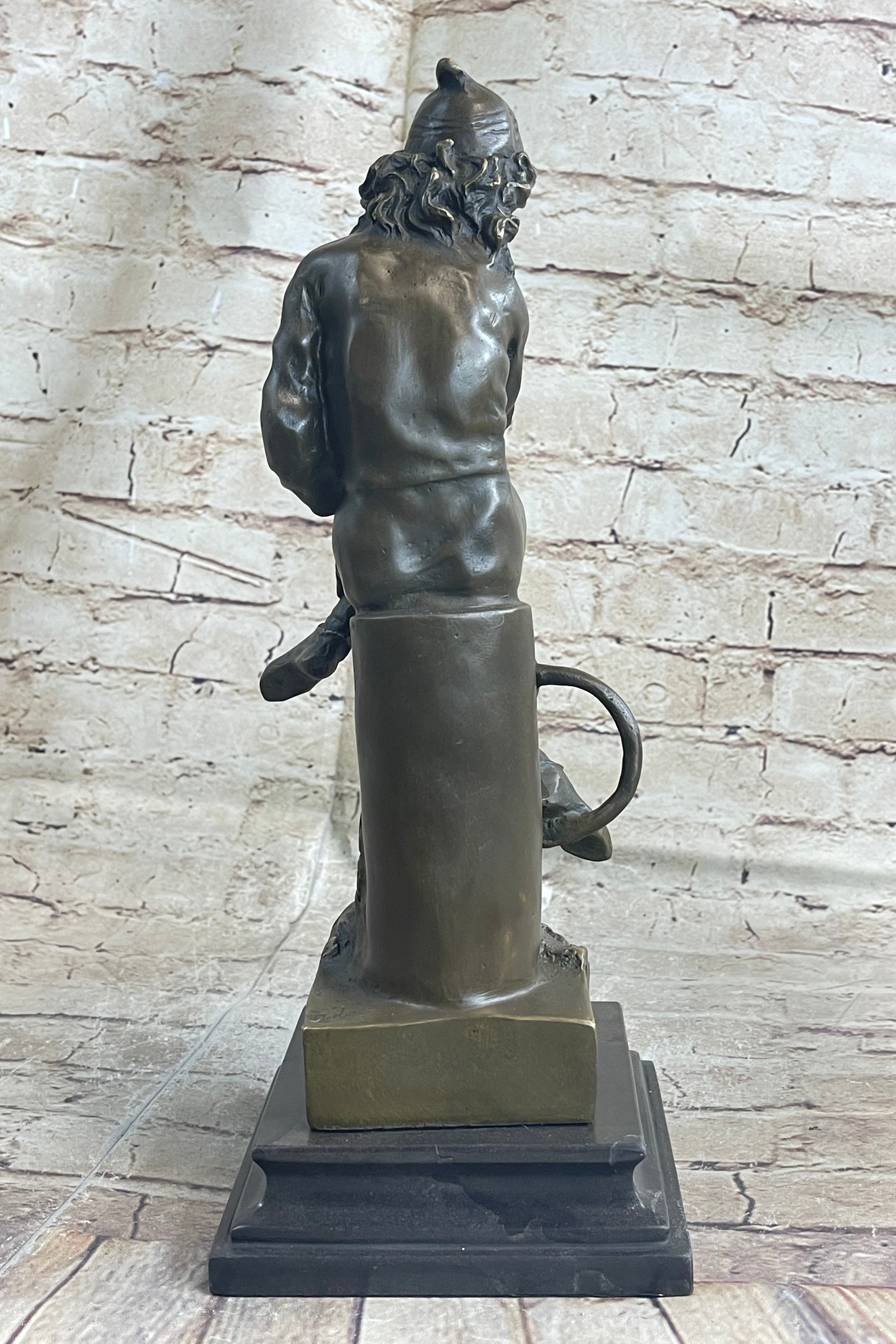 Bronze Boy Reading Book Sculpture Art