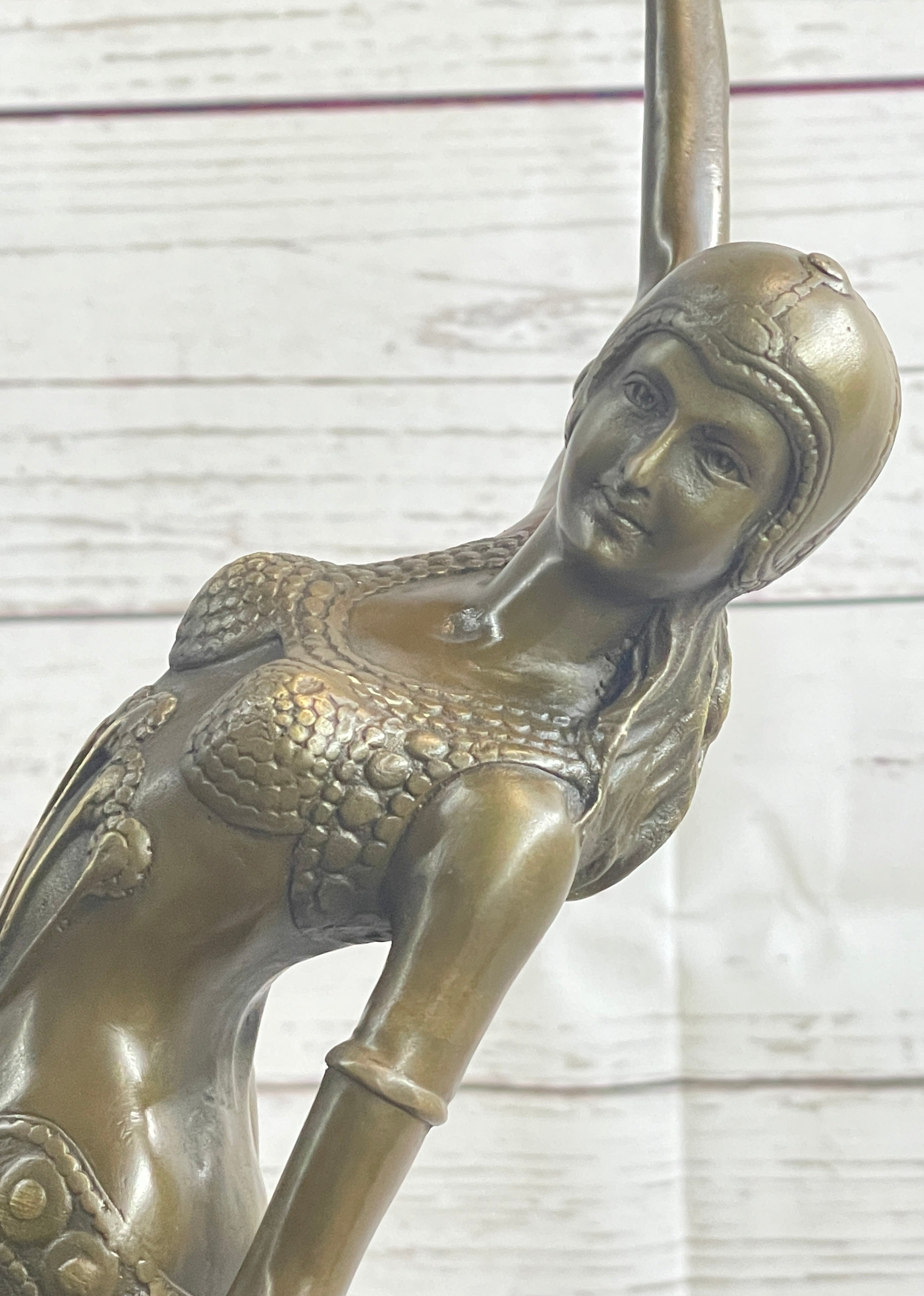 Bronze Sculpture After Chiparus Chorus Dancer Signed
