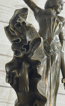 Bronze Sculpture After Chiparus Chorus Dancer Signed
