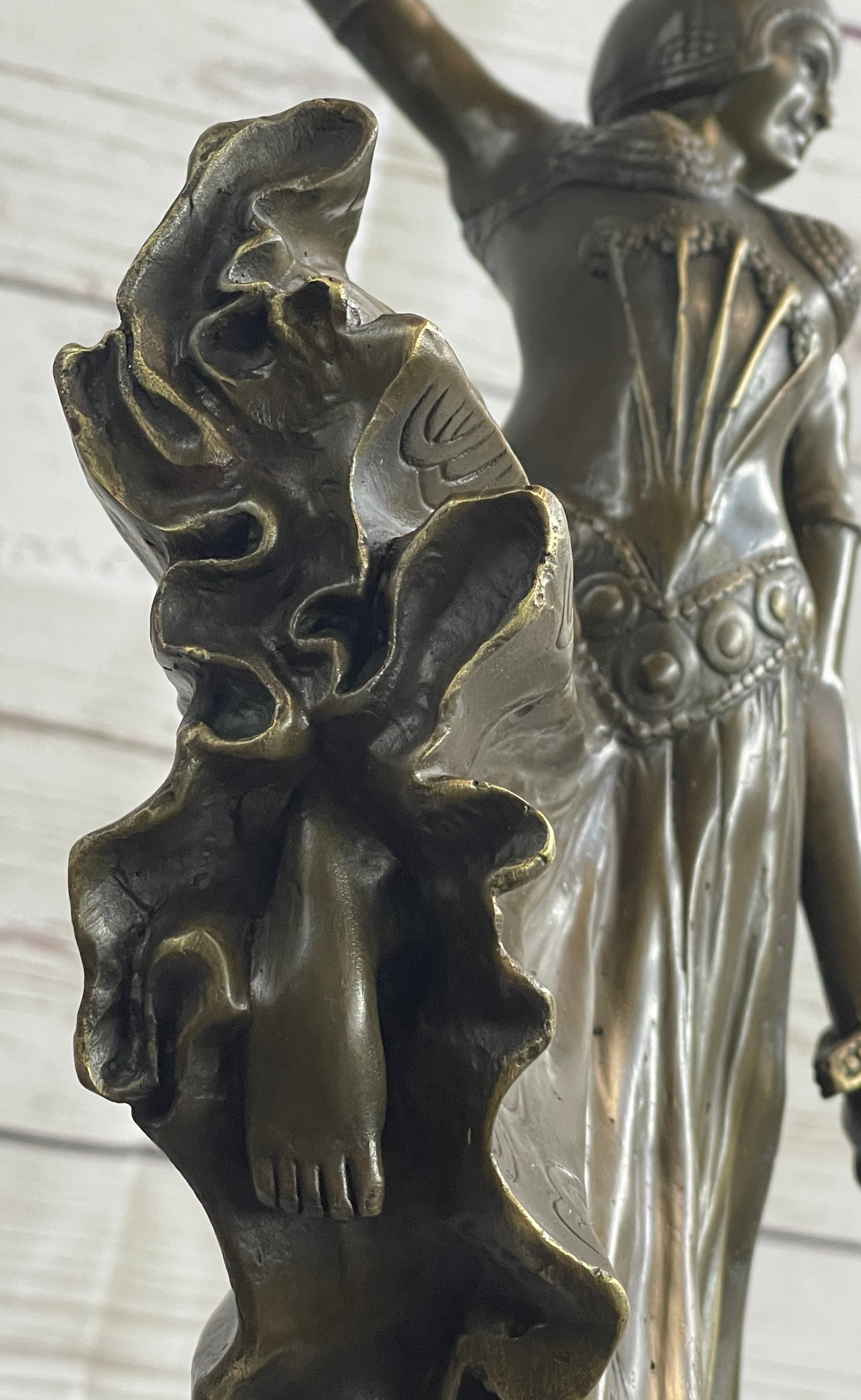 Bronze Sculpture After Chiparus Chorus Dancer Signed