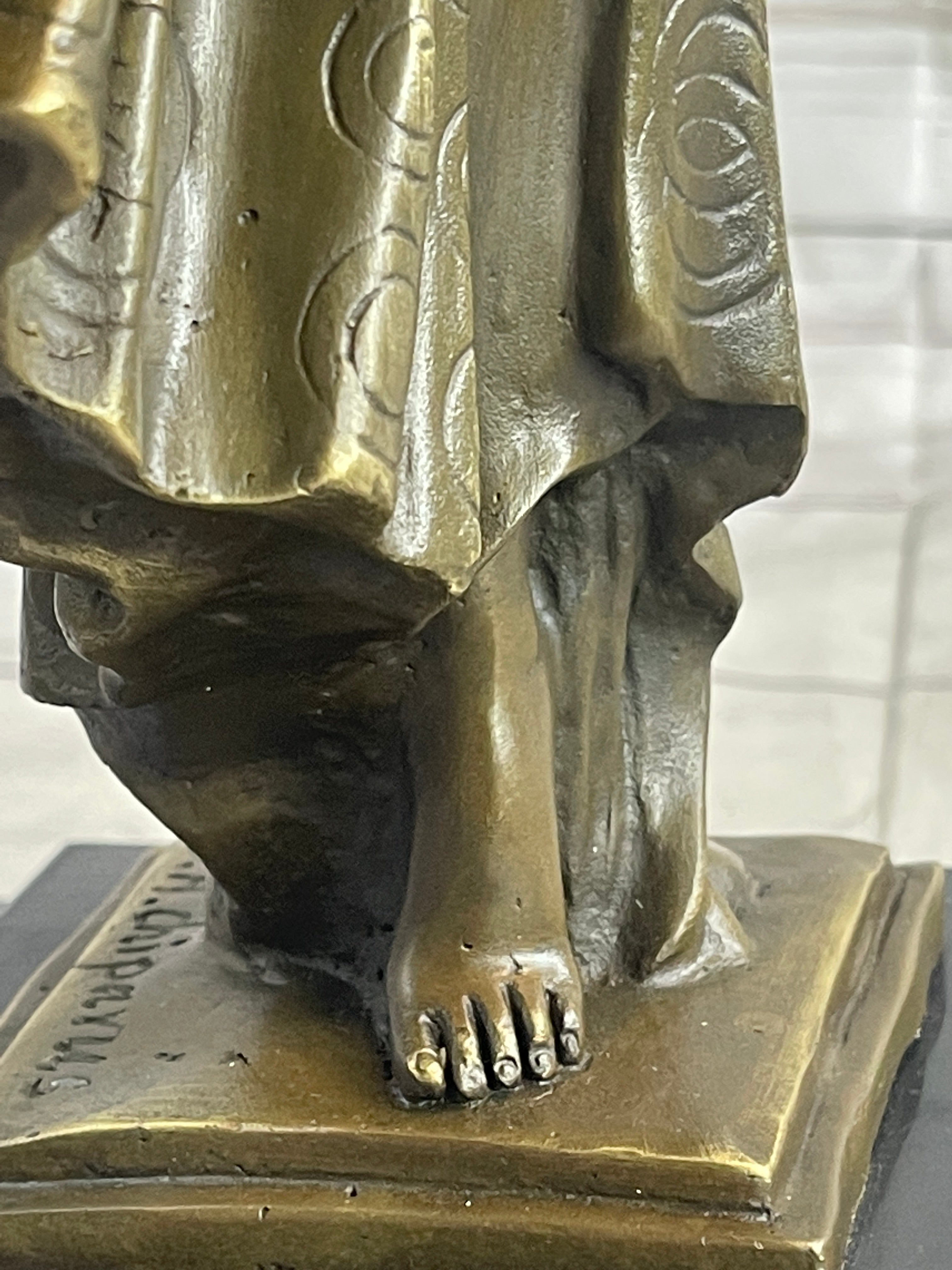 Bronze Sculpture After Chiparus Chorus Dancer Signed