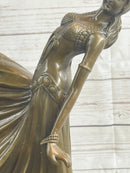 Bronze Sculpture After Chiparus Chorus Dancer Signed