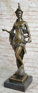 The Allegory of Bavaria by Gerhard Tellus Bavarica Nude Bronze Sculpture Statue