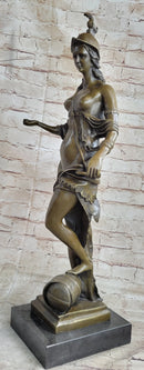 The Allegory of Bavaria by Gerhard Tellus Bavarica Nude Bronze Sculpture Statue