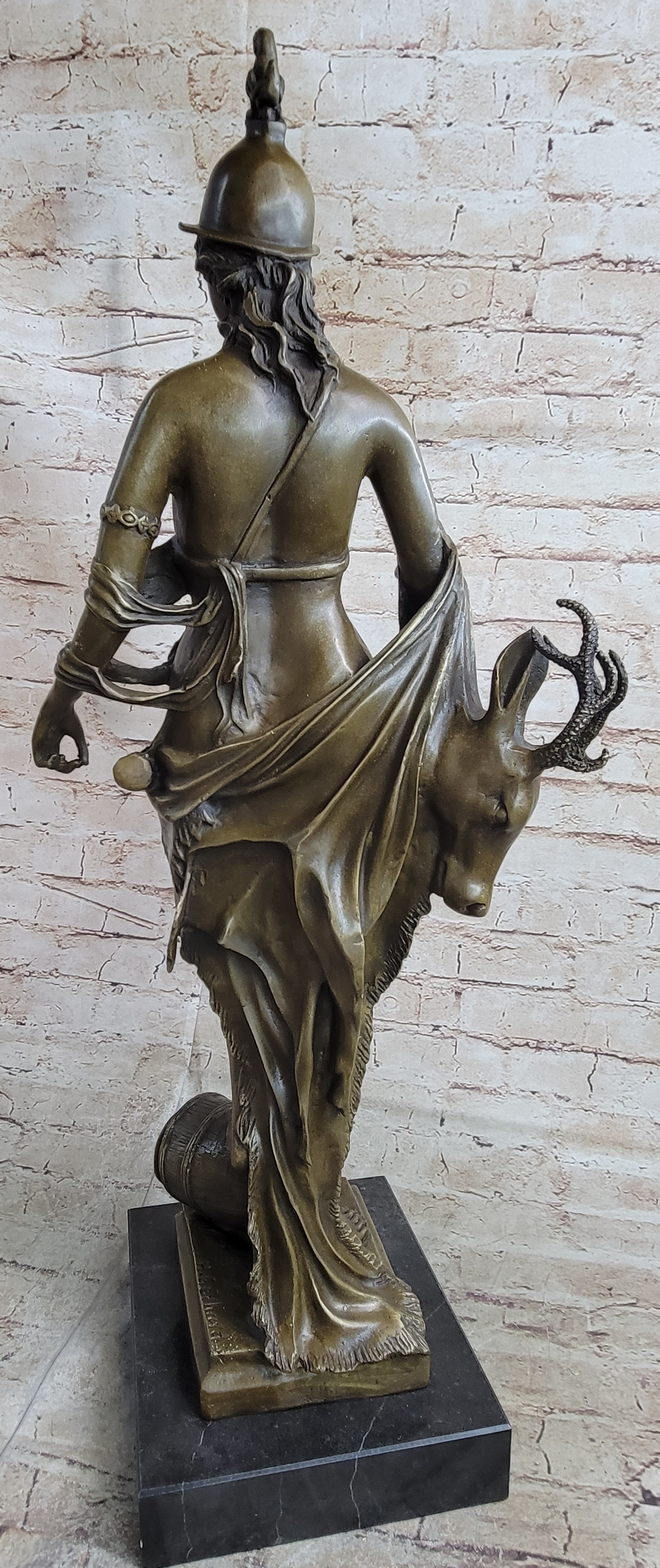 The Allegory of Bavaria by Gerhard Tellus Bavarica Nude Bronze Sculpture Statue