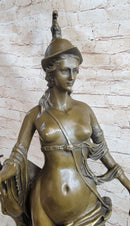 The Allegory of Bavaria by Gerhard Tellus Bavarica Nude Bronze Sculpture Statue