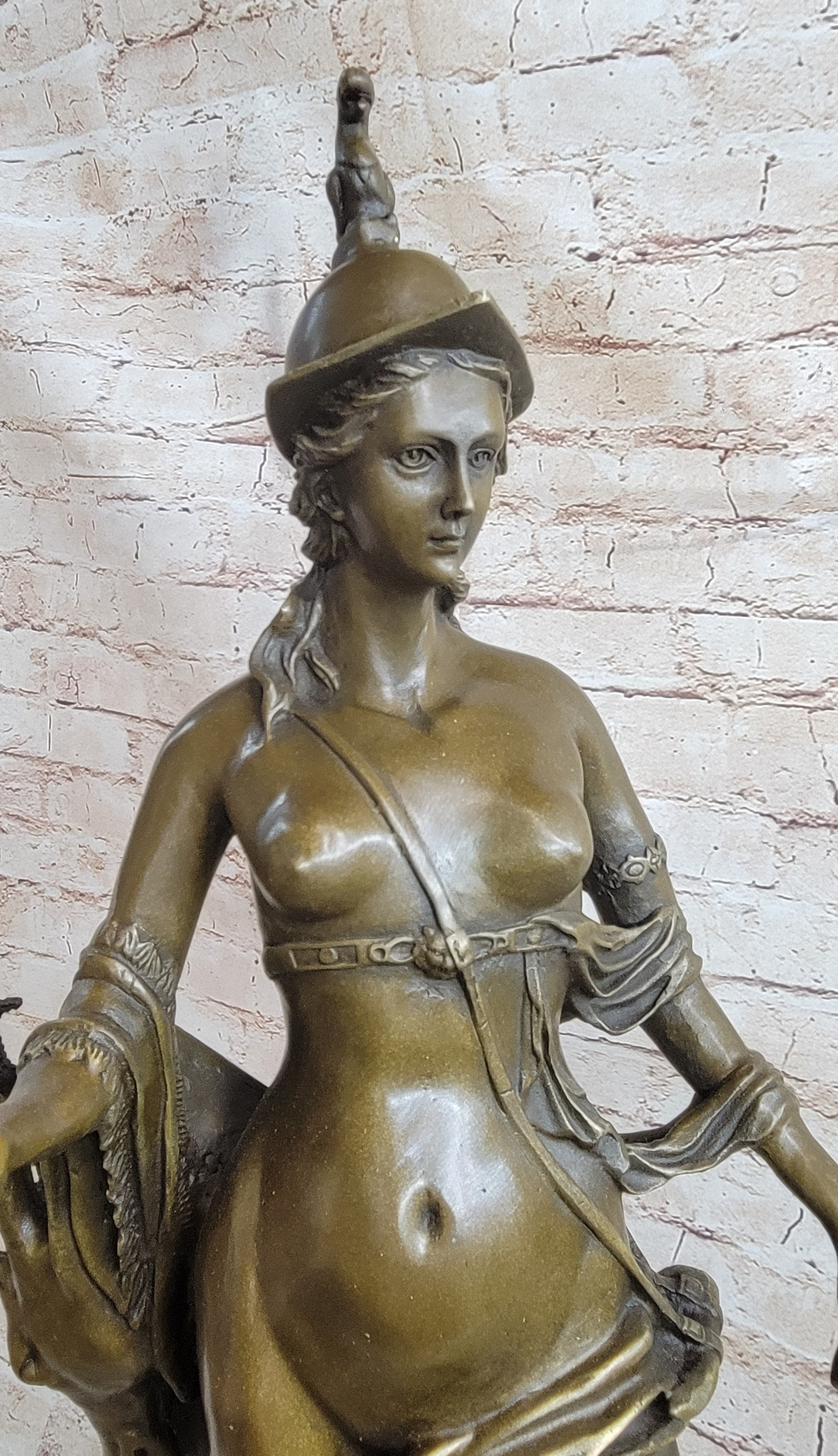 The Allegory of Bavaria by Gerhard Tellus Bavarica Nude Bronze Sculpture Statue