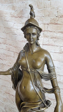 The Allegory of Bavaria by Gerhard Tellus Bavarica Nude Bronze Sculpture Statue