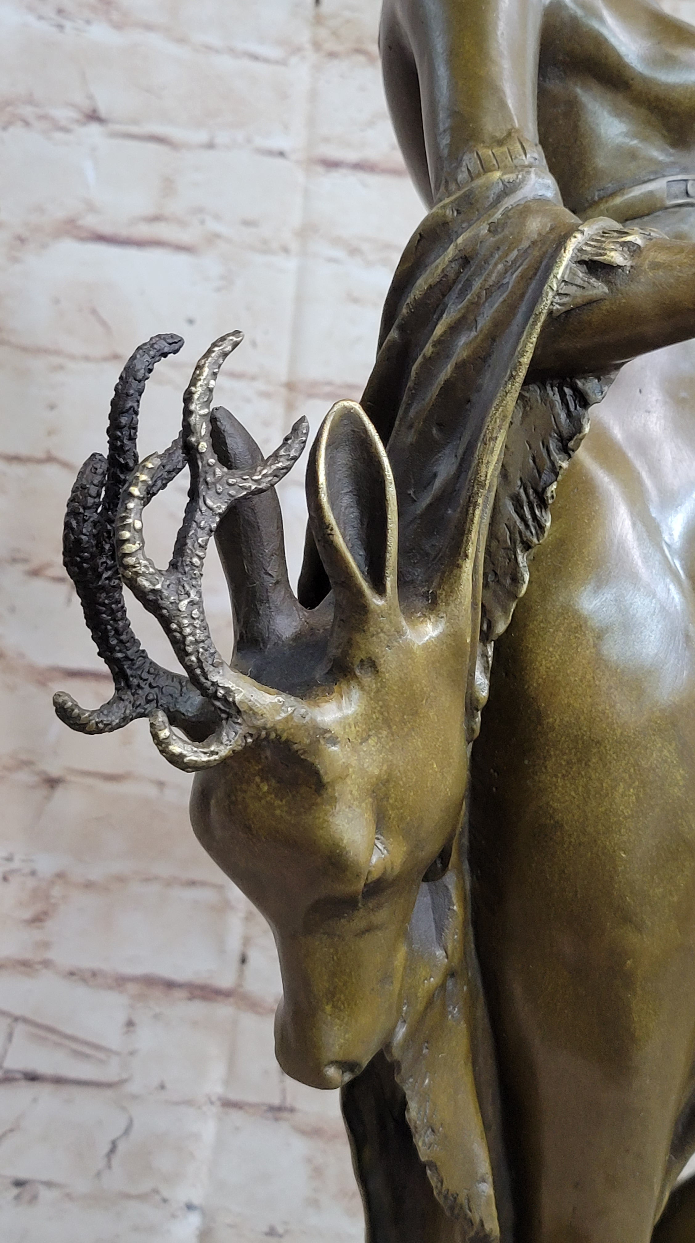 The Allegory of Bavaria by Gerhard Tellus Bavarica Nude Bronze Sculpture Statue