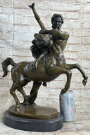 Clodion Centaur Abducting Nude Woman Bronze Statue Mythical Greek Art Sculpture