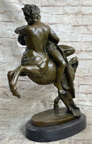 Clodion Centaur Abducting Nude Woman Bronze Statue Mythical Greek Art Sculpture