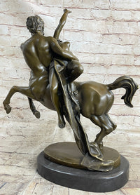 Clodion Centaur Abducting Nude Woman Bronze Statue Mythical Greek Art Sculpture