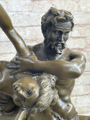 Clodion Centaur Abducting Nude Woman Bronze Statue Mythical Greek Art Sculpture