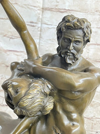 Clodion Centaur Abducting Nude Woman Bronze Statue Mythical Greek Art Sculpture