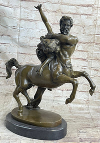 Clodion Centaur Abducting Nude Woman Bronze Statue Mythical Greek Art Sculpture
