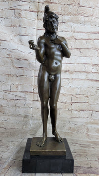 Bronze Statue Sculpture of Adam in the Garden of Eden