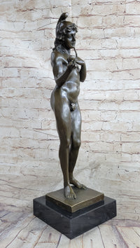 Bronze Statue Sculpture of Adam in the Garden of Eden