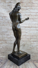 Bronze Statue Sculpture of Adam in the Garden of Eden