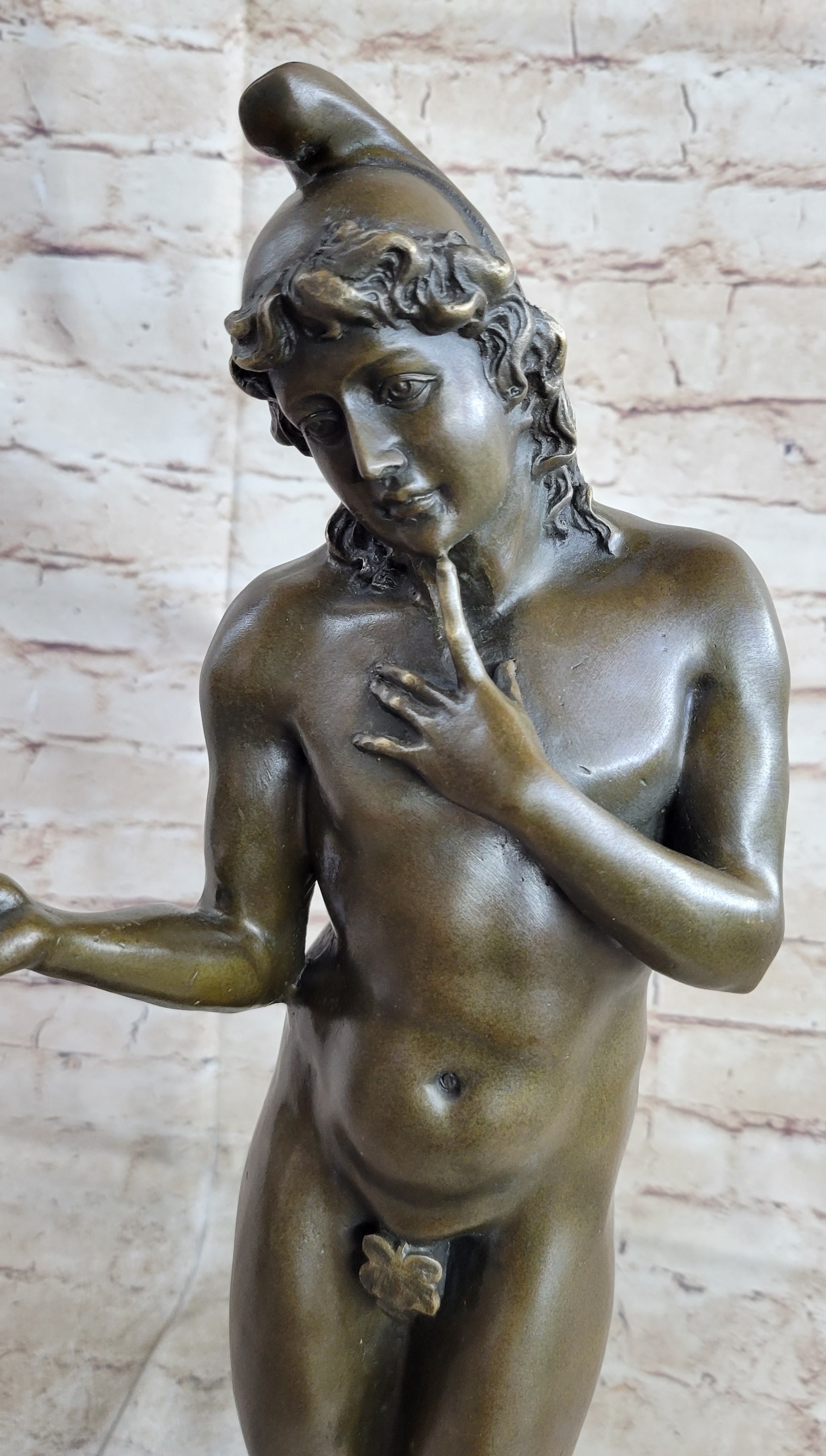 Bronze Statue Sculpture of Adam in the Garden of Eden