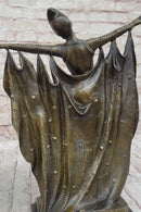 Demetre Chiparus Art Deco Dancer Curtain Call Bronze Sculpture