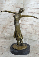 D.H. Chiparus Bronze Dancer Standing On Her Toes