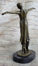D.H. Chiparus Bronze Dancer Standing On Her Toes