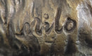 Austrian Bronze Sculpture of Mama Monkey & Baby Signed Milo