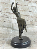 Gypsy Dancer Brown Bronze Chiparus Figure Sculpture