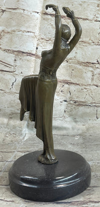 Gypsy Dancer Brown Bronze Chiparus Figure Sculpture