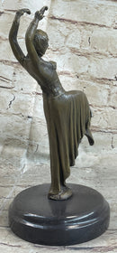 Gypsy Dancer Brown Bronze Chiparus Figure Sculpture