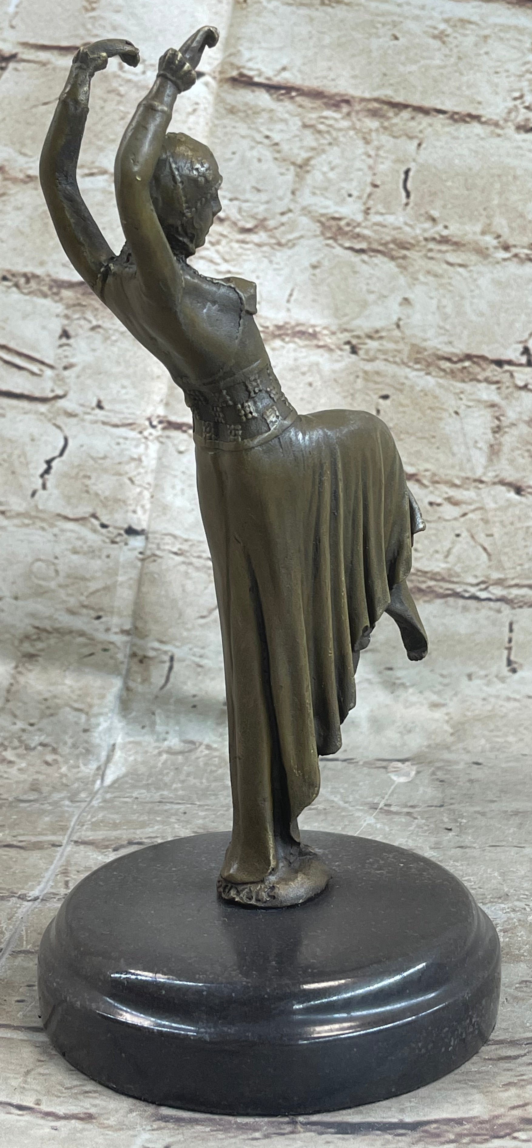 Gypsy Dancer Brown Bronze Chiparus Figure Sculpture