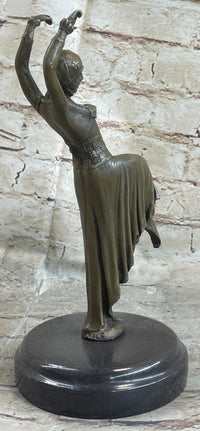 Gypsy Dancer Brown Bronze Chiparus Figure Sculpture