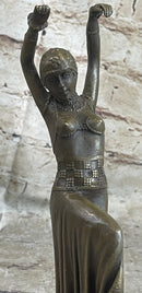 Gypsy Dancer Brown Bronze Chiparus Figure Sculpture