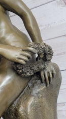 Roman Winged Goddess Warrior of Victory Signed Solid Bronze