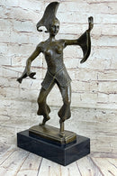 Signed Bronze Art Deco Sculpture by Dimitri Chiparus 38 CM