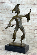 Signed Bronze Art Deco Sculpture by Dimitri Chiparus 38 CM