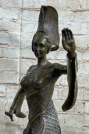 Signed Bronze Art Deco Sculpture by Dimitri Chiparus 38 CM
