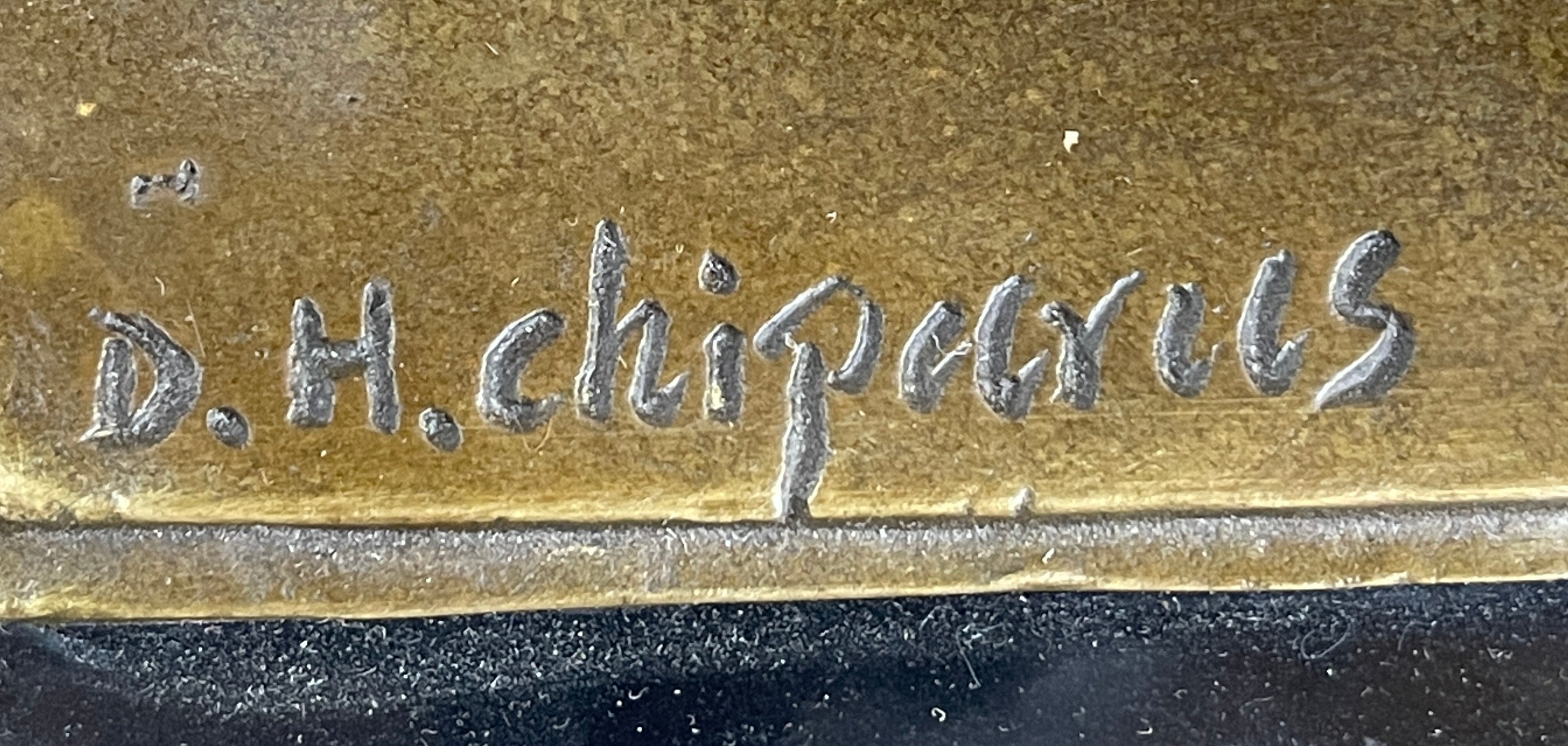 Signed Bronze Art Deco Sculpture by Dimitri Chiparus 38 CM