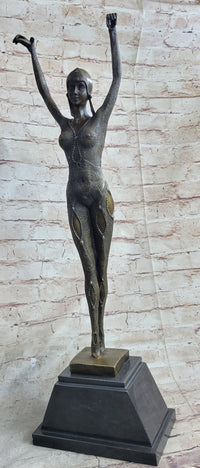 French Starfish Dancer by Chiparus Bronze Sculpture