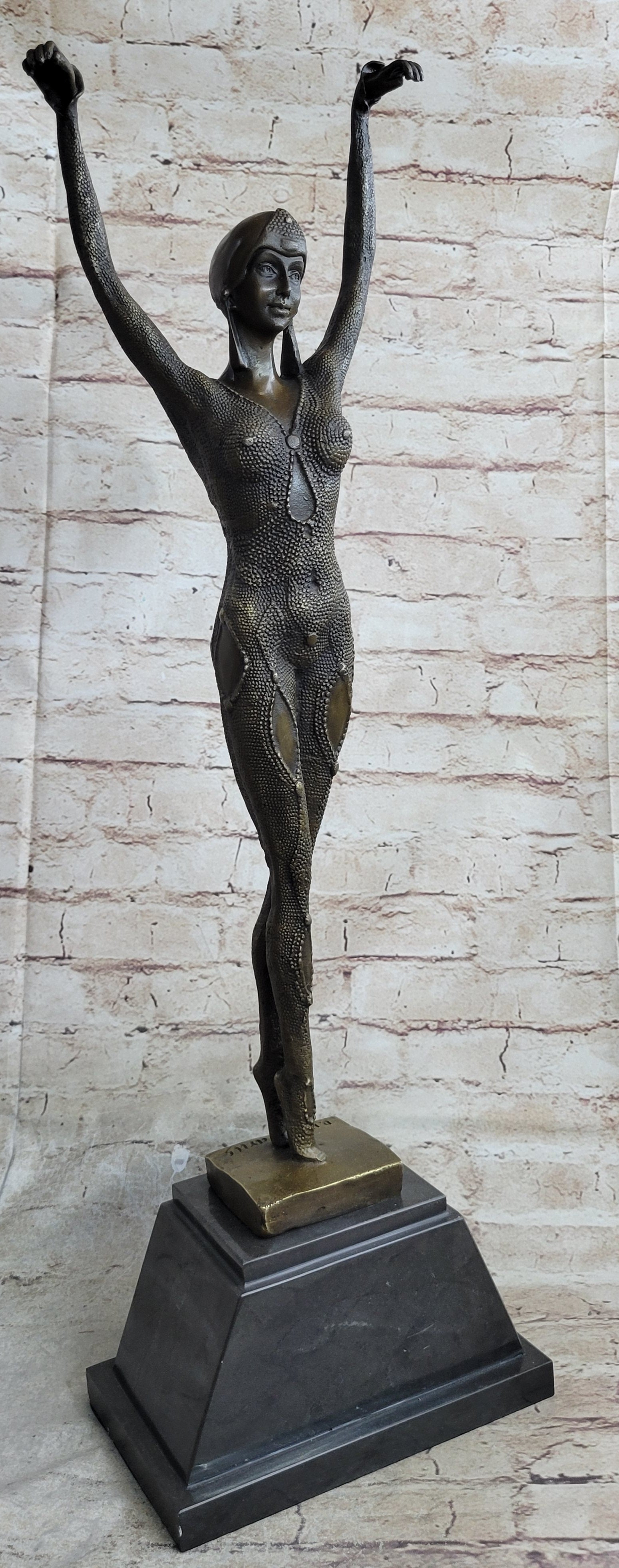 French Starfish Dancer by Chiparus Bronze Sculpture