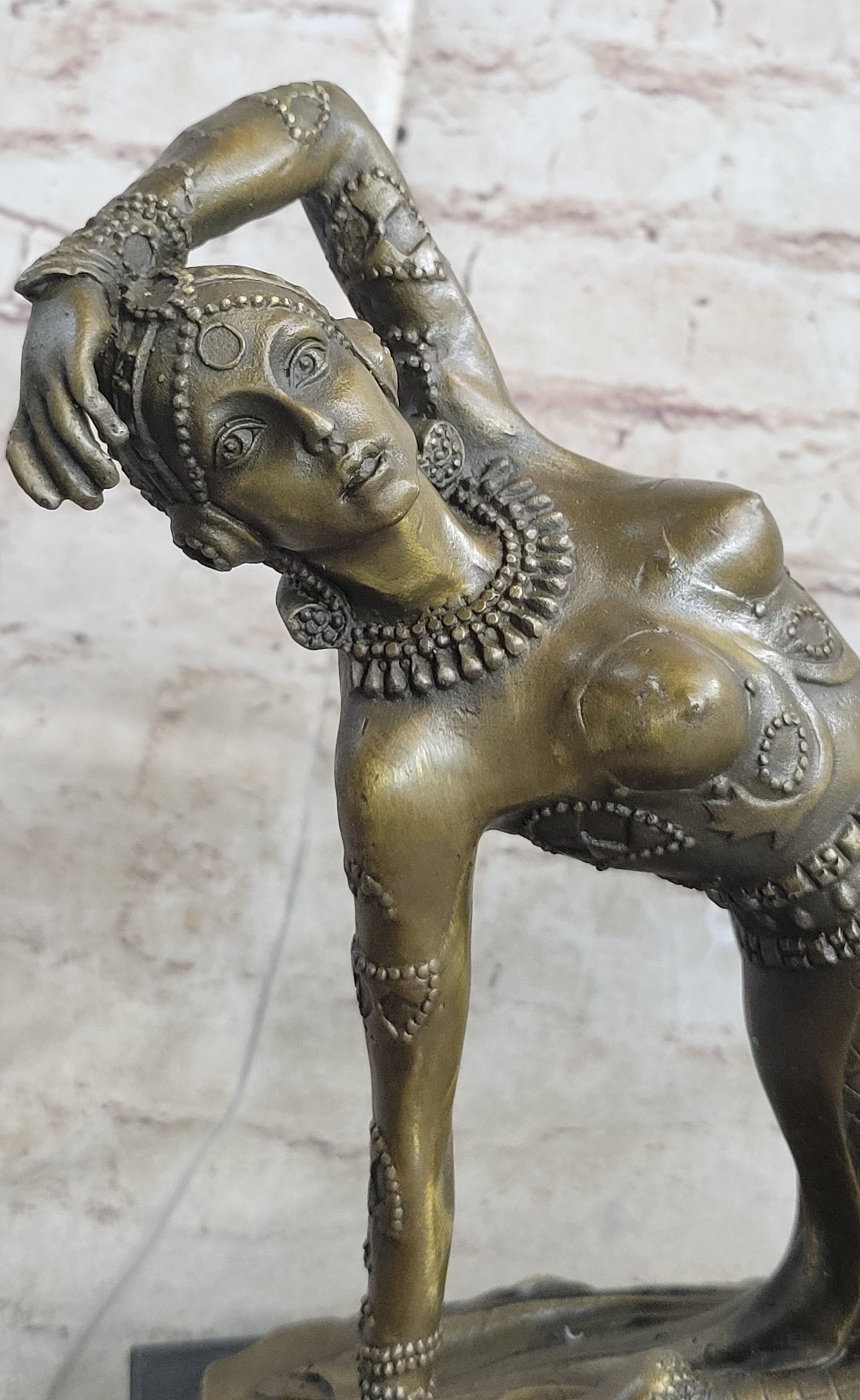 Art Nouveau Dancer by D.H. Chiparus Bronze Sculpture