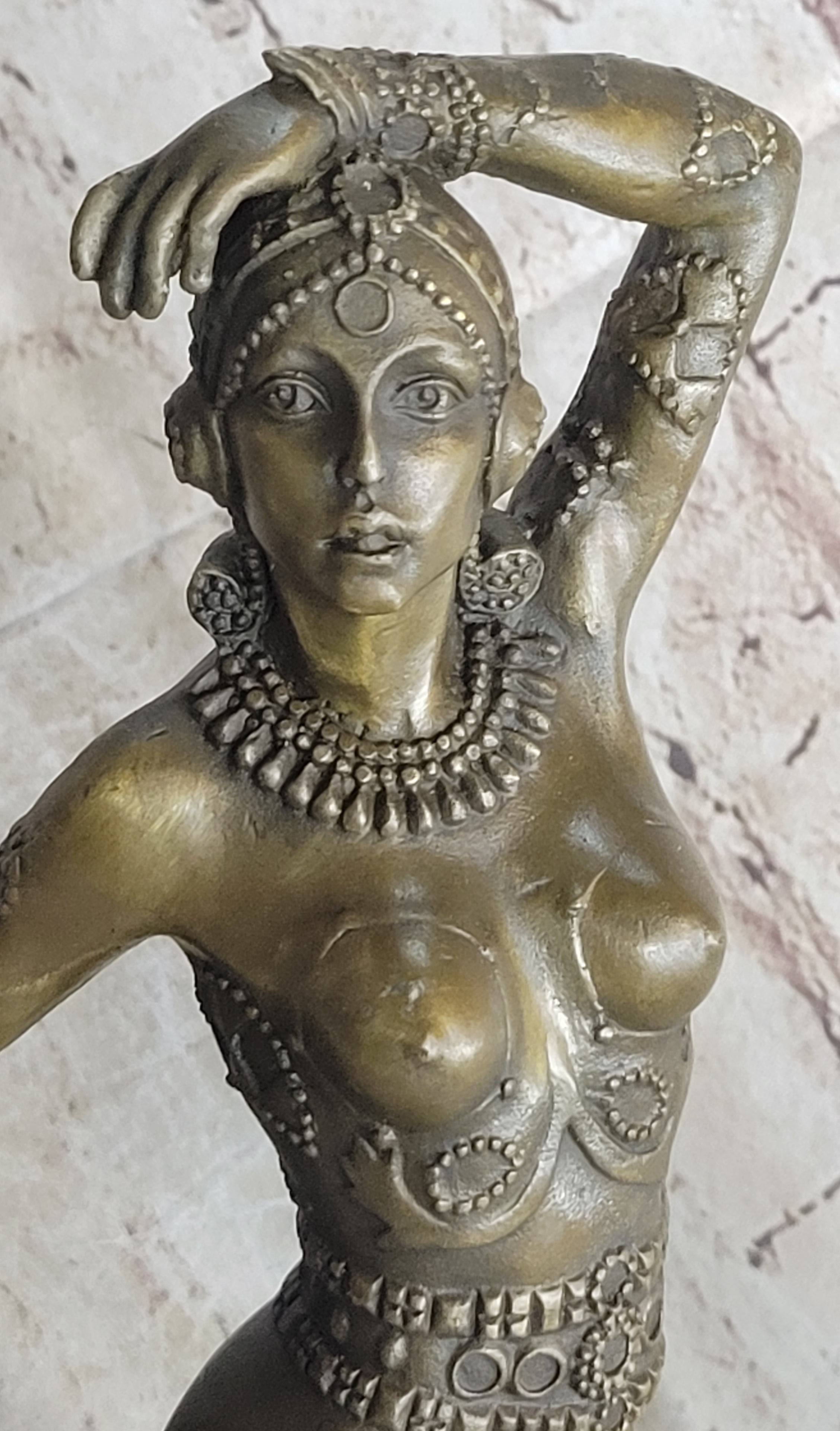 Art Nouveau Dancer by D.H. Chiparus Bronze Sculpture